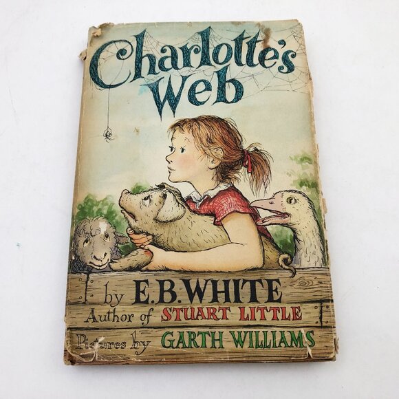 E.B. White Other - Charlotte's Web HBDC First Edition 1952 EB White Collectable Vintage